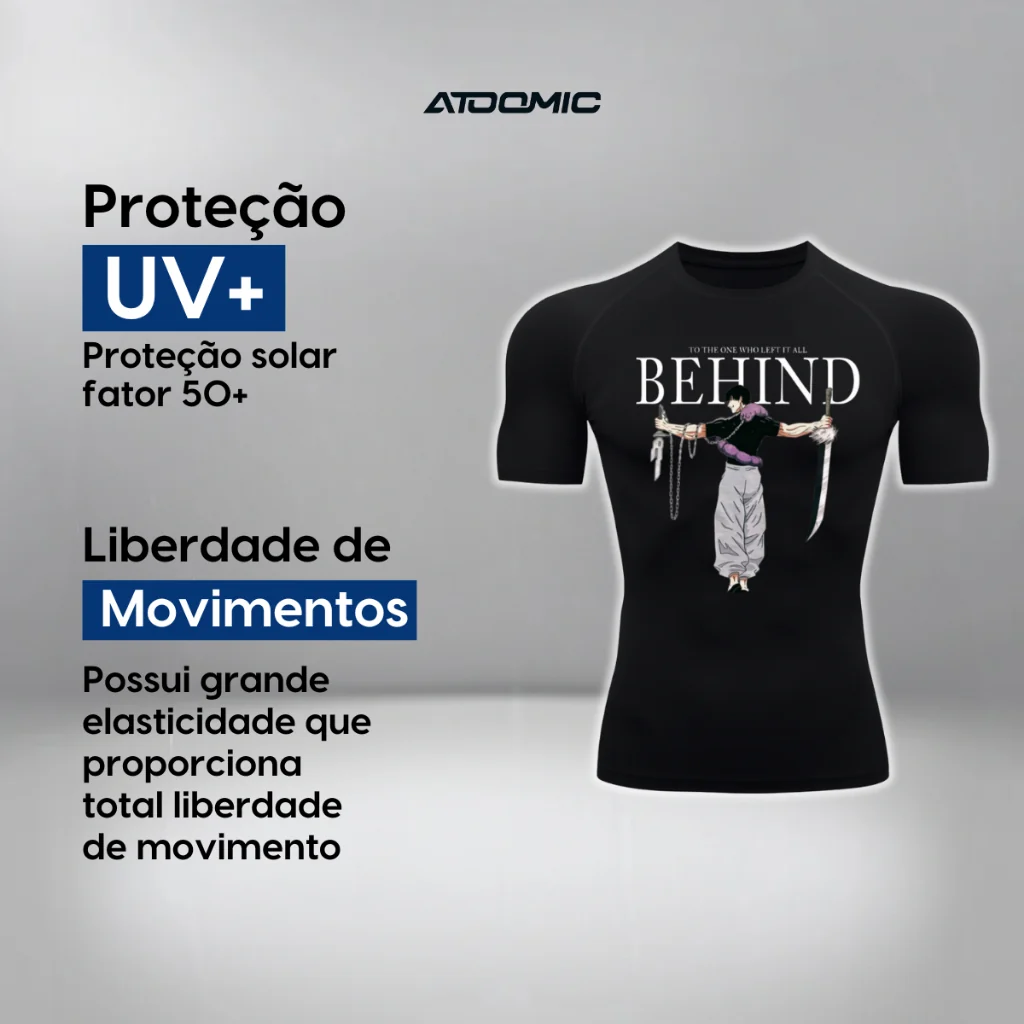 Camiseta Compressão Manga Curta UV Brasil Bandeira Estilo Bordado Colorido Varias Cores Rash Guard - Image 7